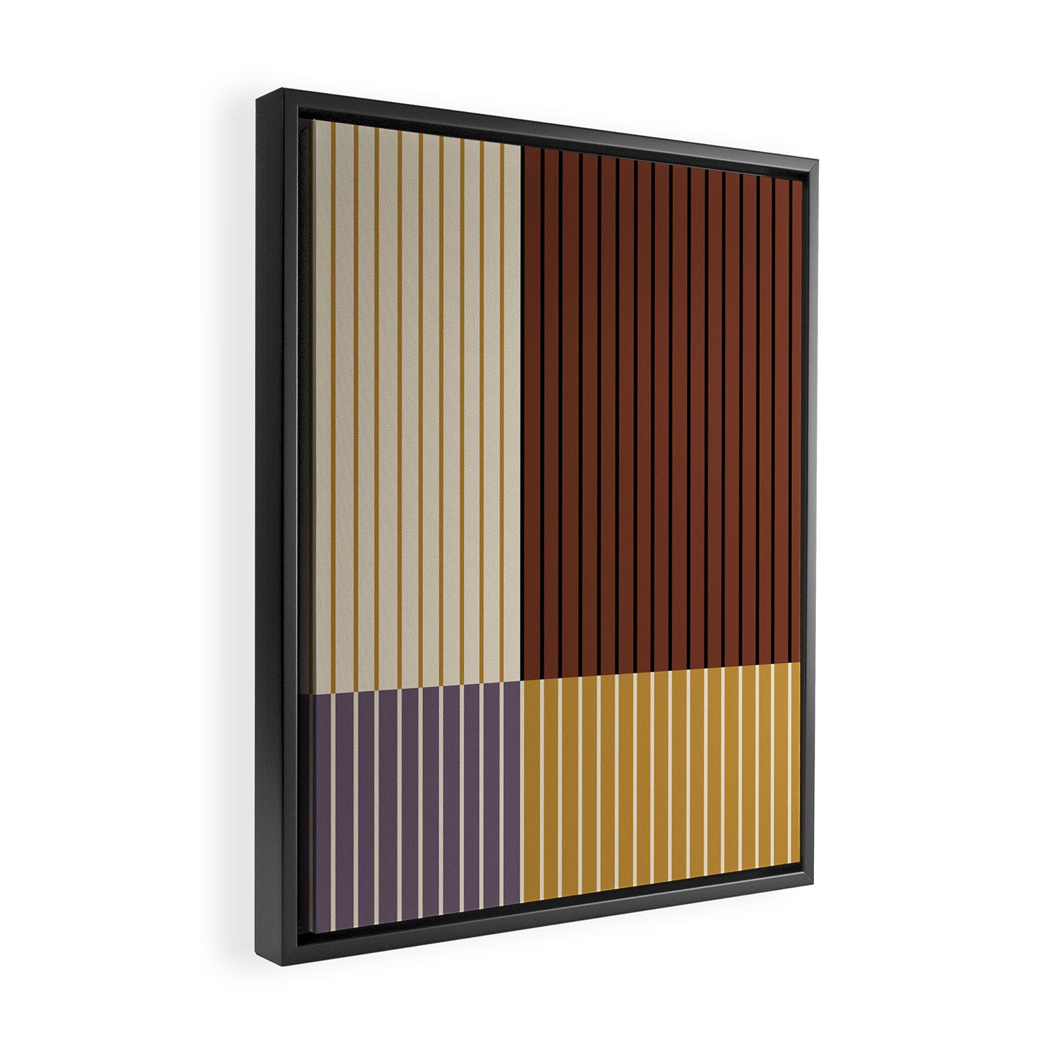 Color Block Line Abstract XVIII Framed Canvas Print Gallery Image 2