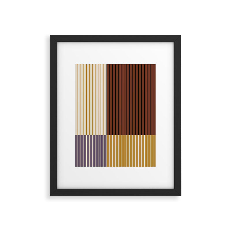 Color Block Line Abstract XVIII Framed Art Print Gallery Image 6