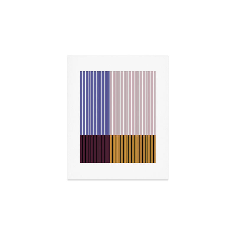 Color Block Line Abstract XX Art Print Gallery Image 1