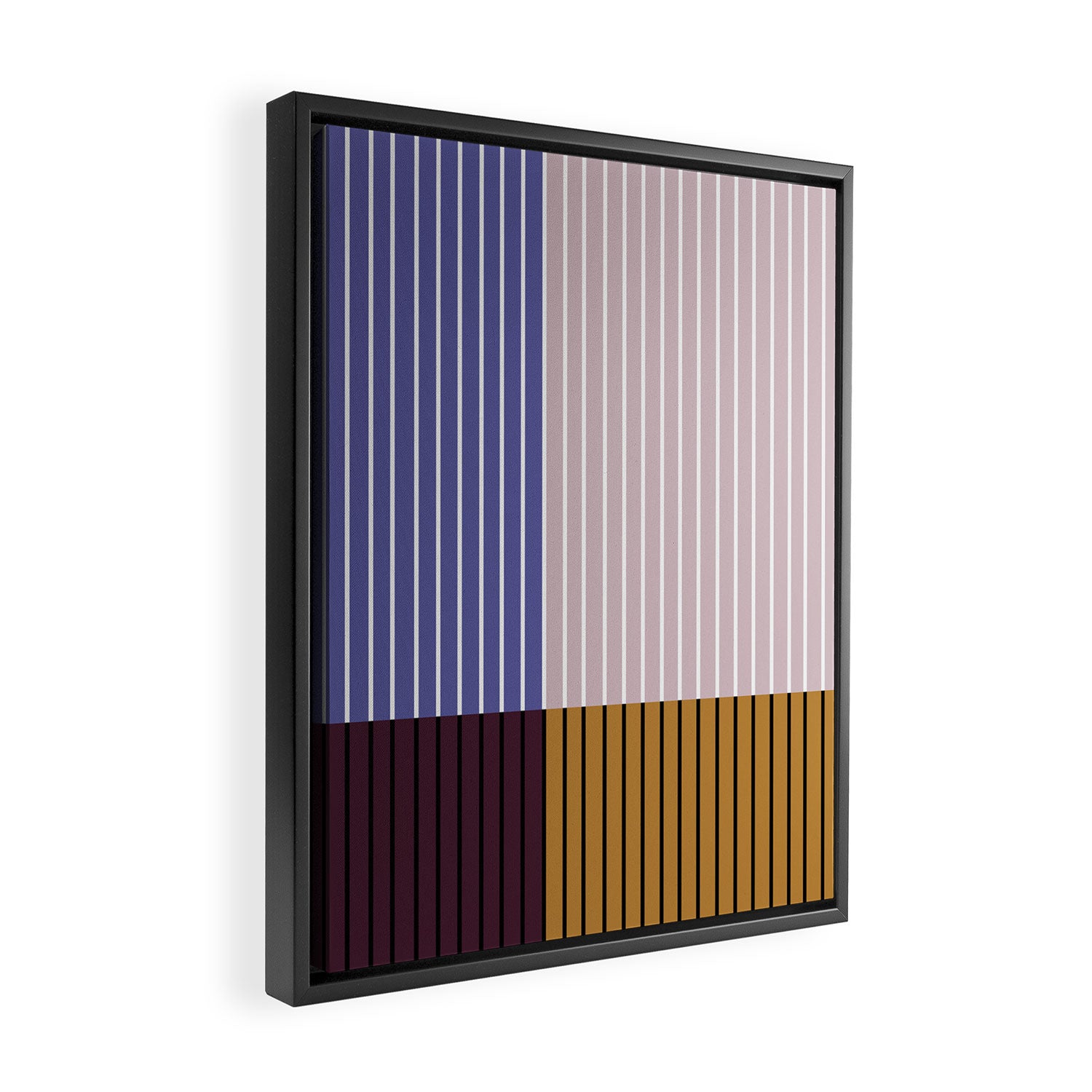 Color Block Line Abstract XX Framed Canvas Print Gallery Image 2