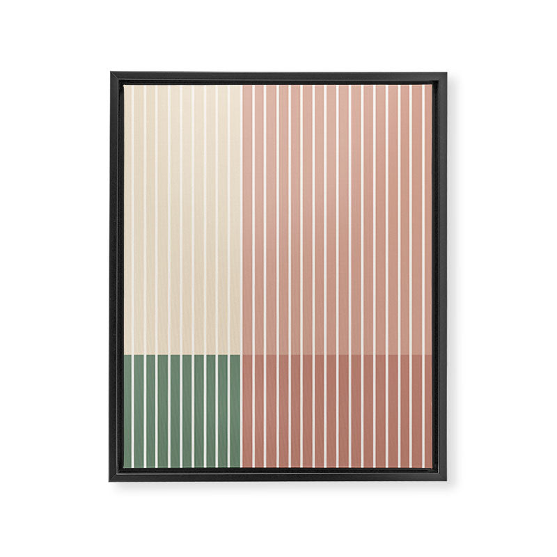 Color Block Line Abstract XXIII Framed Canvas Print Gallery Image 8