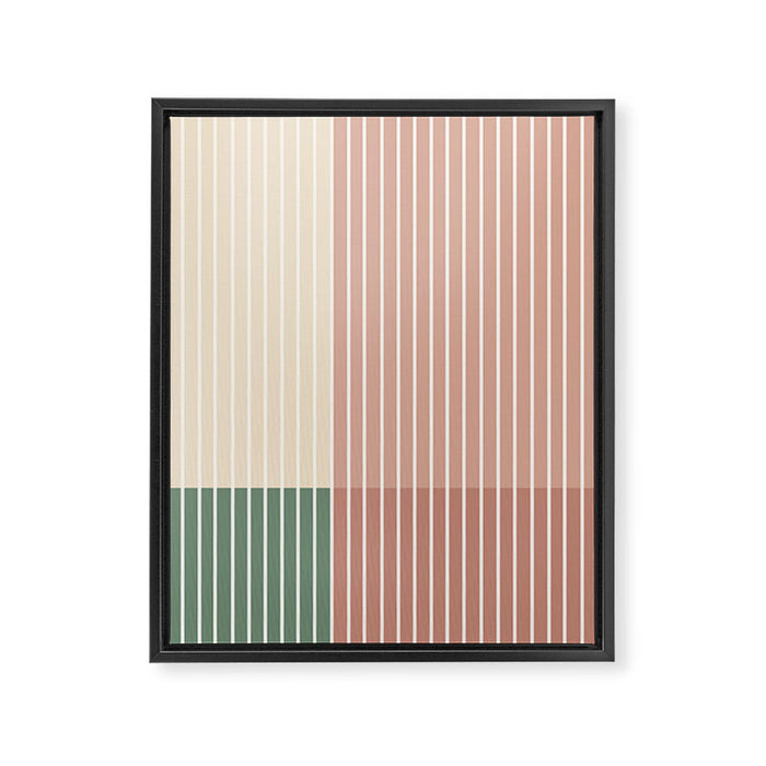 Color Block Line Abstract XXIII Framed Canvas Print Gallery Image 1