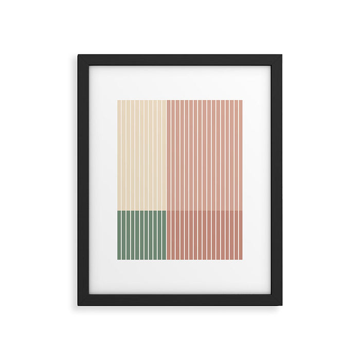 Color Block Line Abstract XXIII Framed Art Print Gallery Image 1