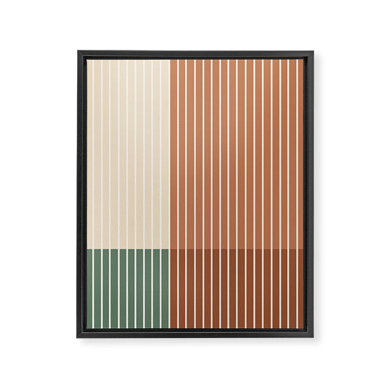 Color Block Line Abstract XXVII Framed Canvas Print Gallery Image 8