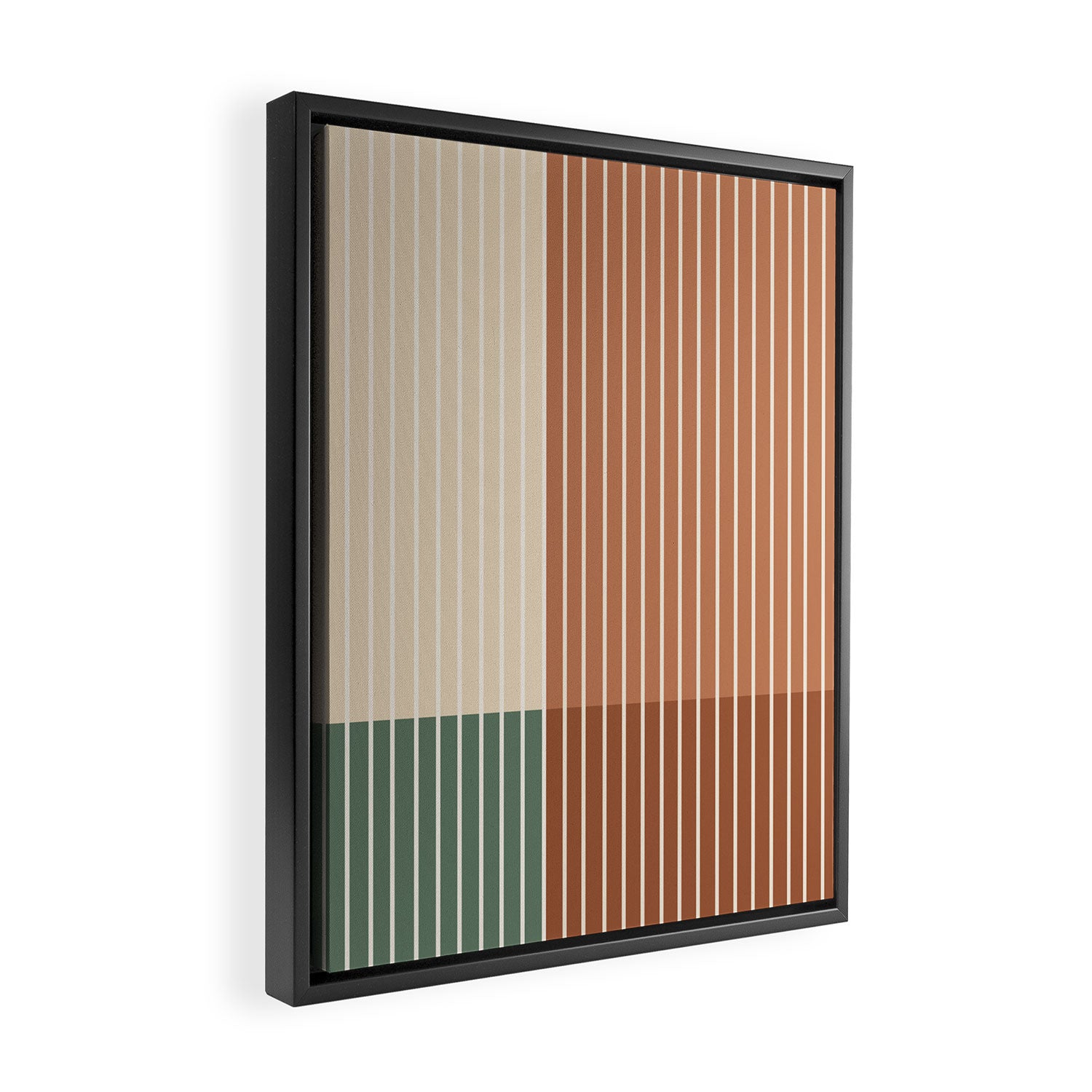 Color Block Line Abstract XXVII Framed Canvas Print Gallery Image 2