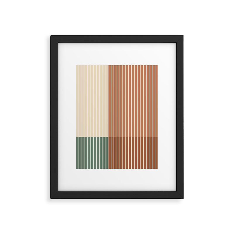 Color Block Line Abstract XXVII Framed Art Print Gallery Image 6