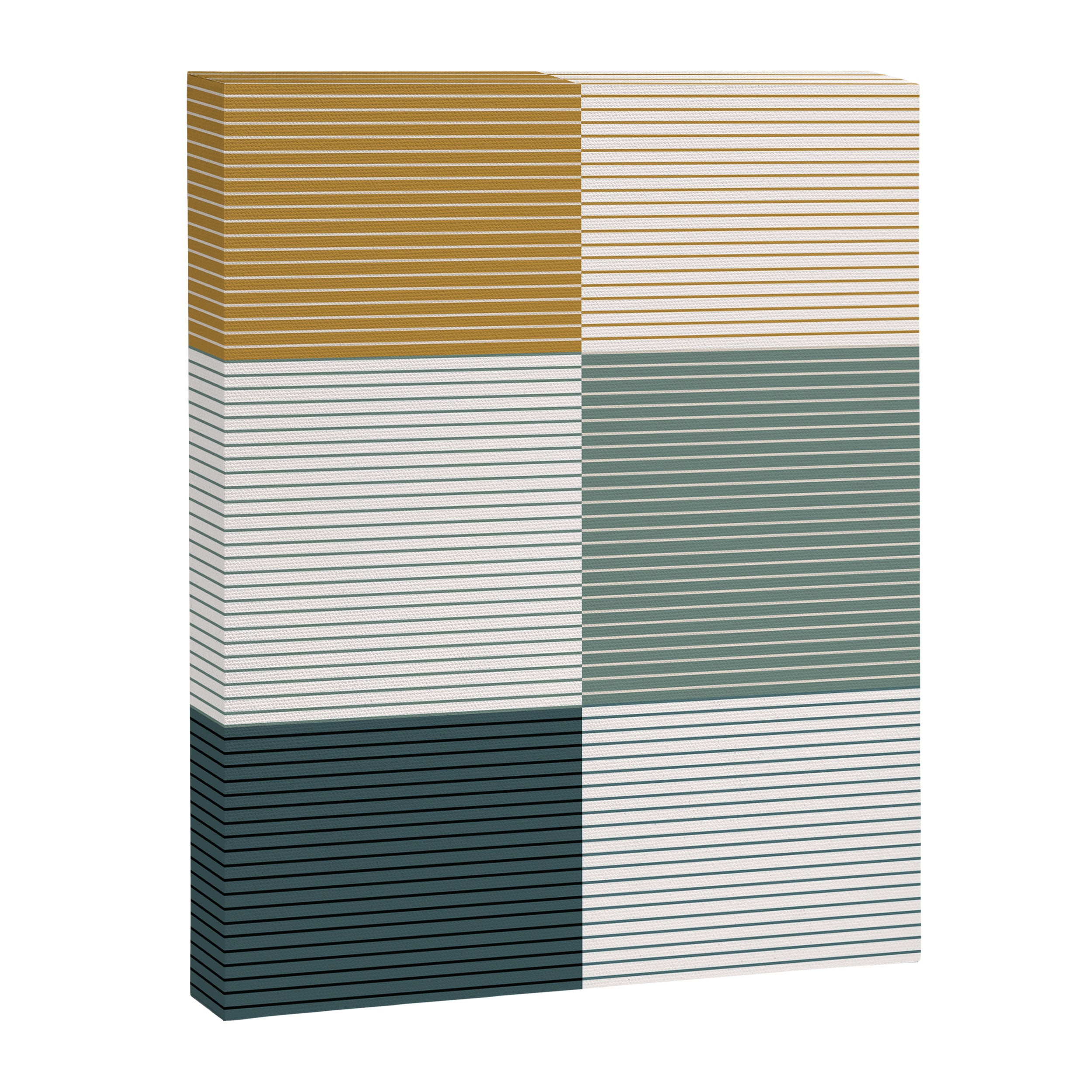 Color Block Line Pattern II Canvas Print Gallery Image 8