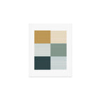 Color Block Line Pattern II Art Print Gallery Image 1