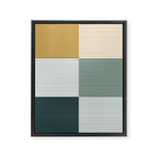 Color Block Line Pattern II Framed Canvas Print Gallery Image 8