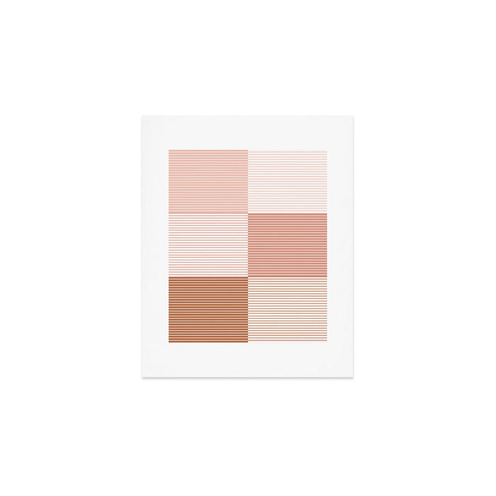 Color Block Line Pattern V Art Print Gallery Image 1
