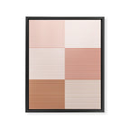 Color Block Line Pattern V Framed Canvas Print Gallery Image 8