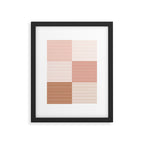 Color Block Line Pattern V Framed Art Print Gallery Image 6