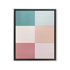 Color Block Line Pattern XIII Framed Canvas Print Gallery Image 8