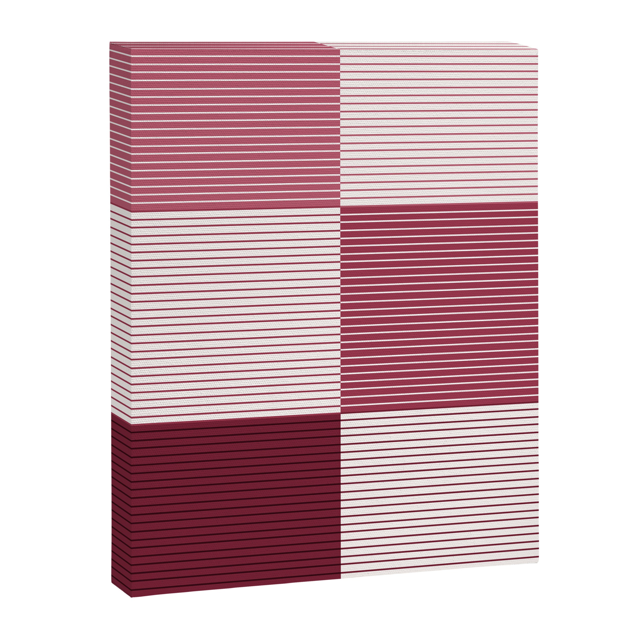 Color Block Line Pattern XVII Canvas Print Gallery Image 8