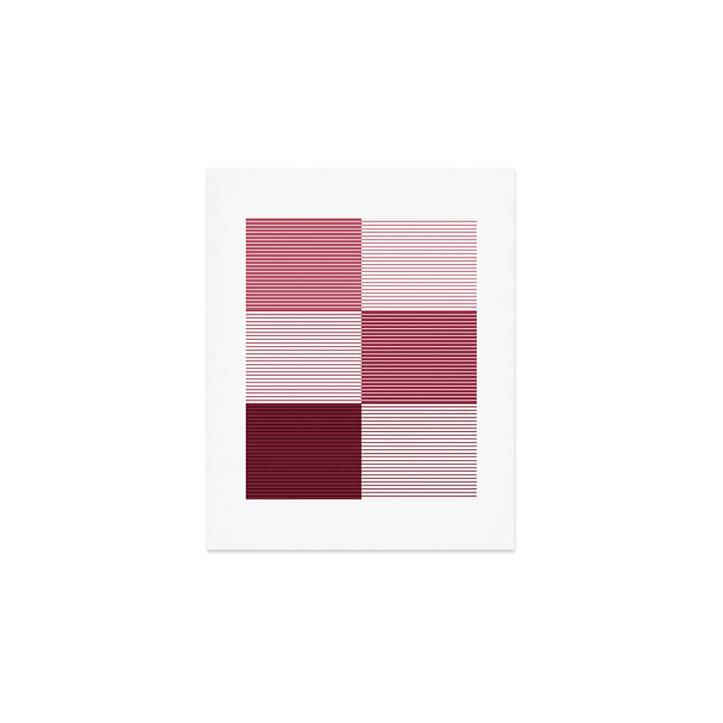Color Block Line Pattern XVII Art Print Gallery Image 1