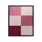 Color Block Line Pattern XVII Framed Canvas Print Gallery Image 8