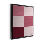 Color Block Line Pattern XVII Framed Canvas Print Gallery Image 2