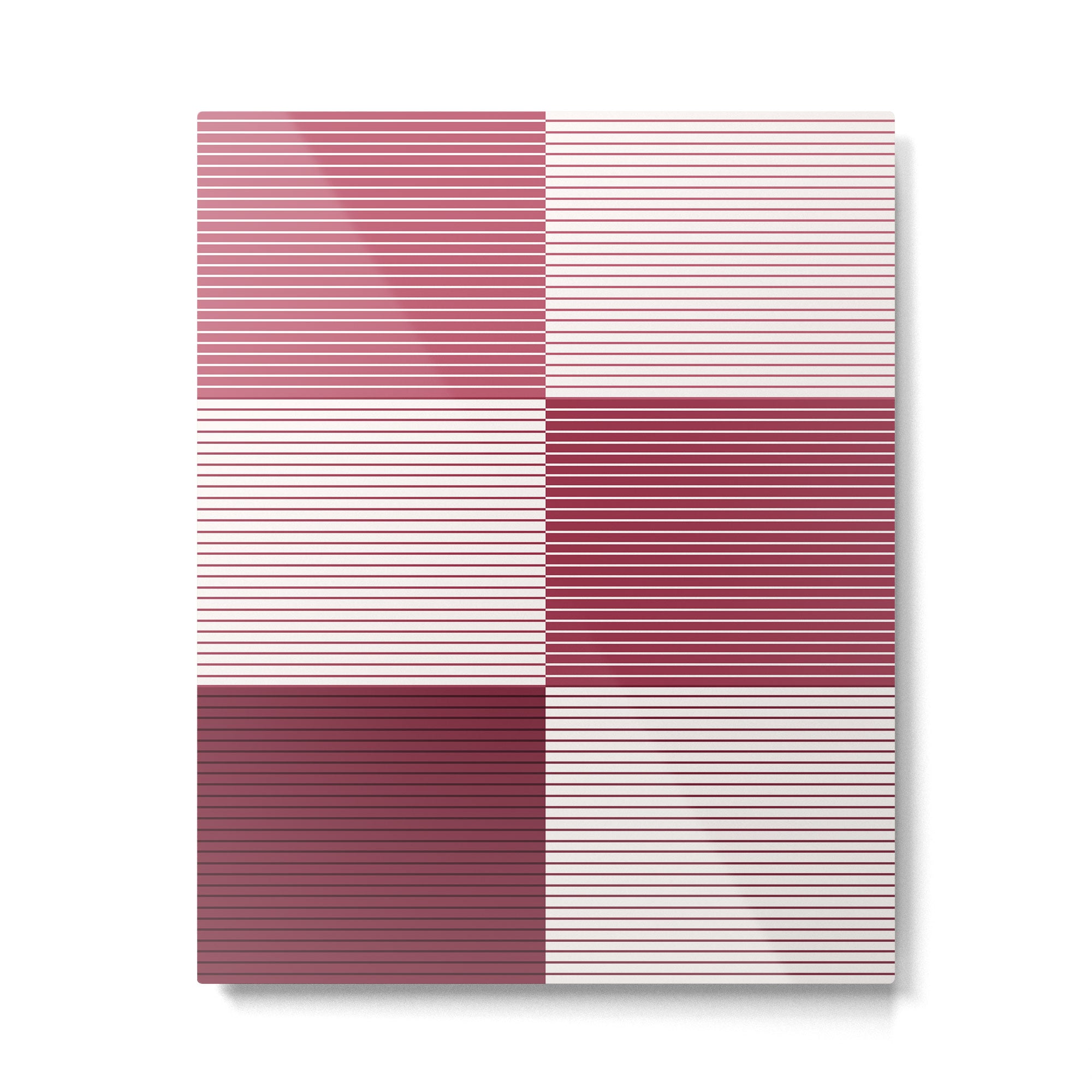 Color Block Line Pattern XVII Metal Print Gallery Image 6