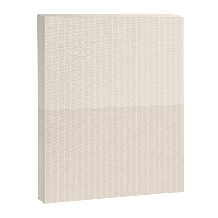 Color Block Lines IX Subtle Off White Canvas Print Gallery Image 1
