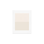Color Block Lines IX Subtle Off White Art Print Gallery Image 1