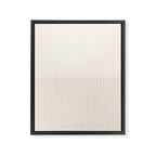 Color Block Lines IX Subtle Off White Framed Canvas Print Gallery Image 8