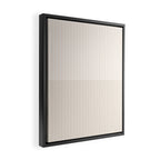 Color Block Lines IX Subtle Off White Framed Canvas Print Gallery Image 2