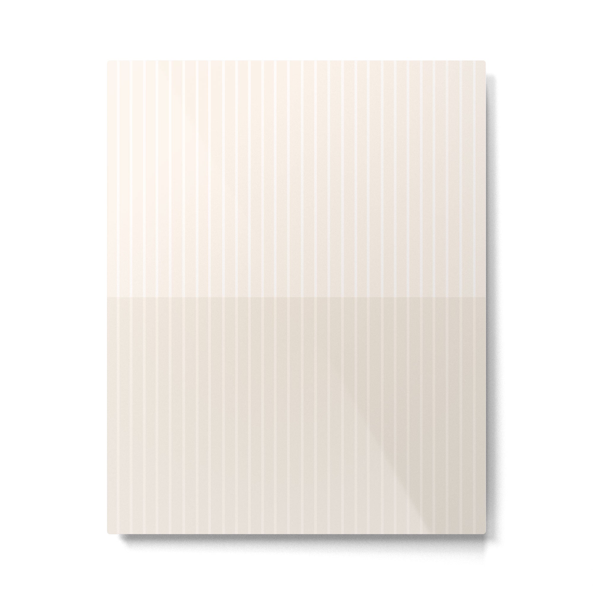 Color Block Lines IX Subtle Off White Metal Print Gallery Image 6