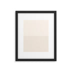 Color Block Lines IX Subtle Off White Framed Art Print Gallery Image 4