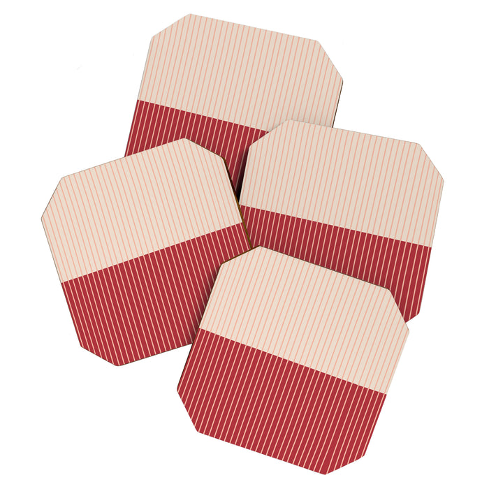 Color Block Lines VII Coaster Gallery Image 1