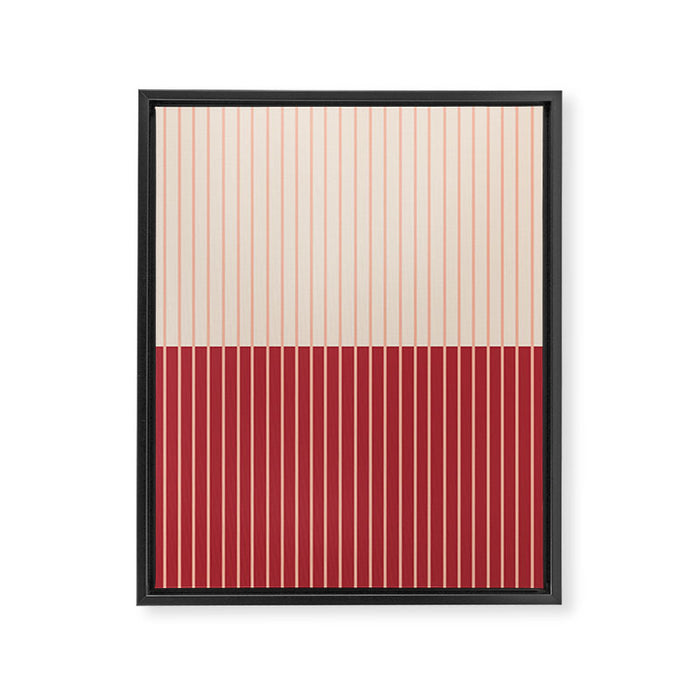 Color Block Lines VII Framed Canvas Print Gallery Image 1
