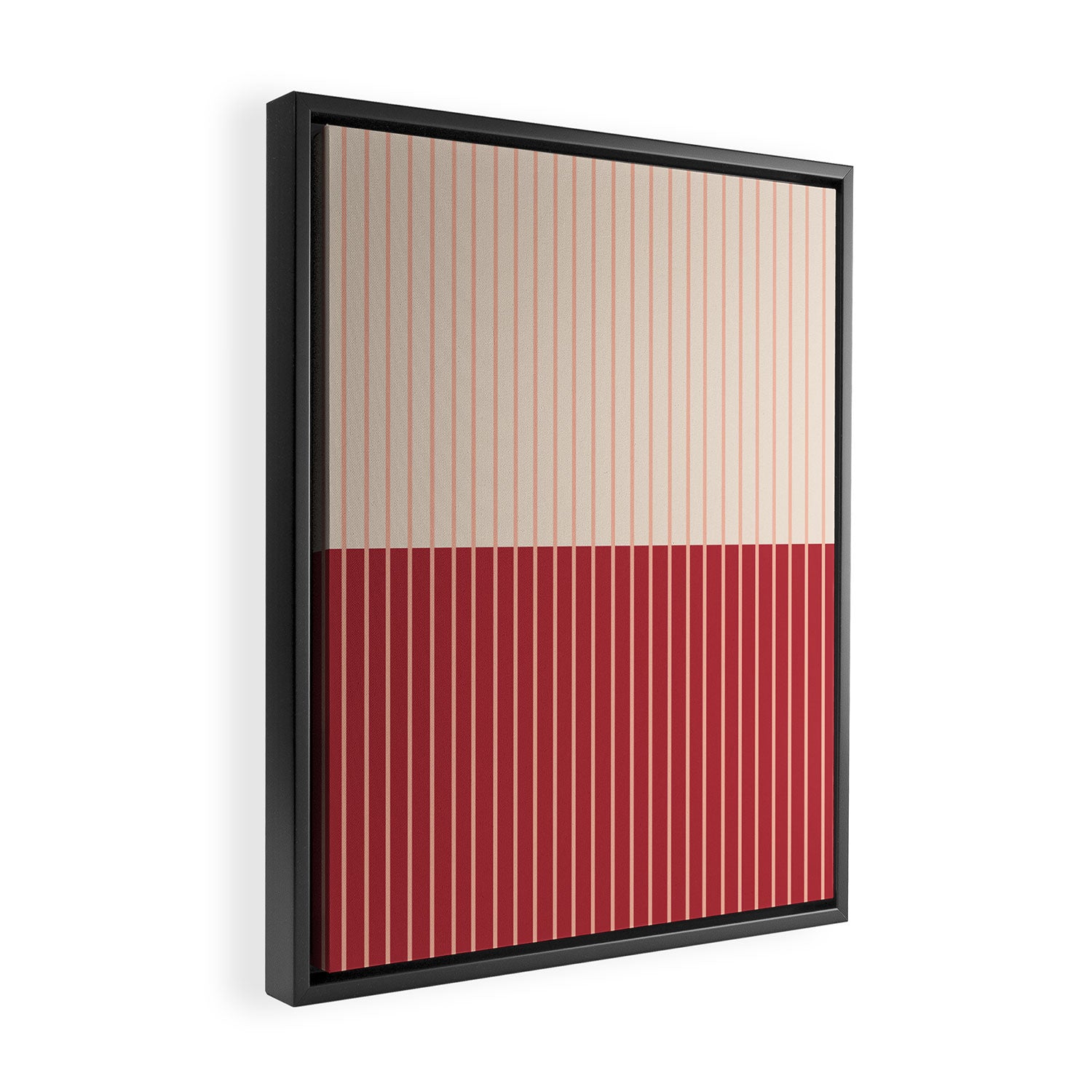 Color Block Lines VII Framed Canvas Print Gallery Image 2