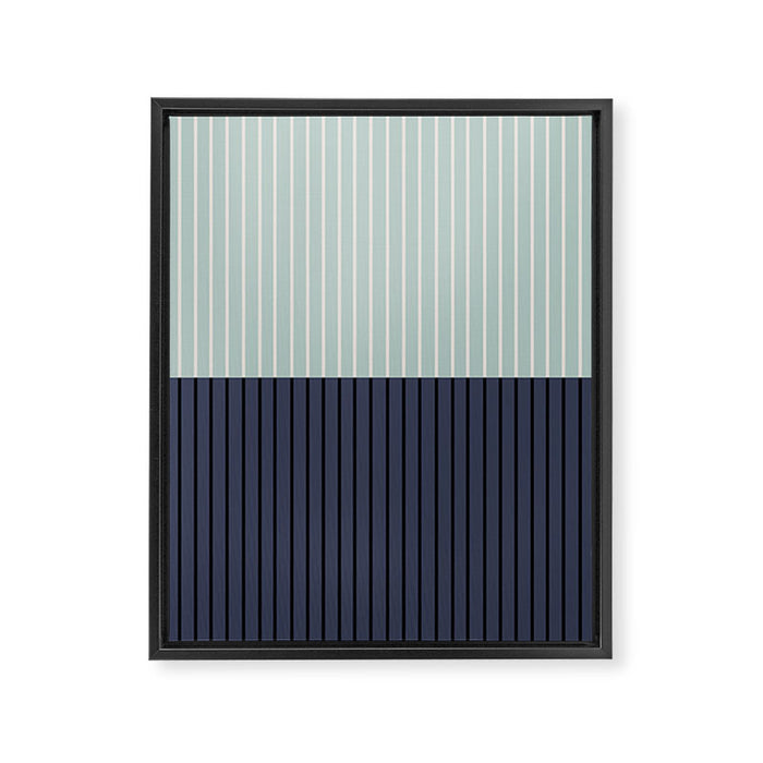 Color Block Lines XI Framed Canvas Print Gallery Image 1