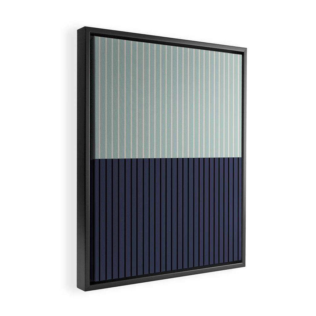 Color Block Lines XI Framed Canvas Print Gallery Image 2