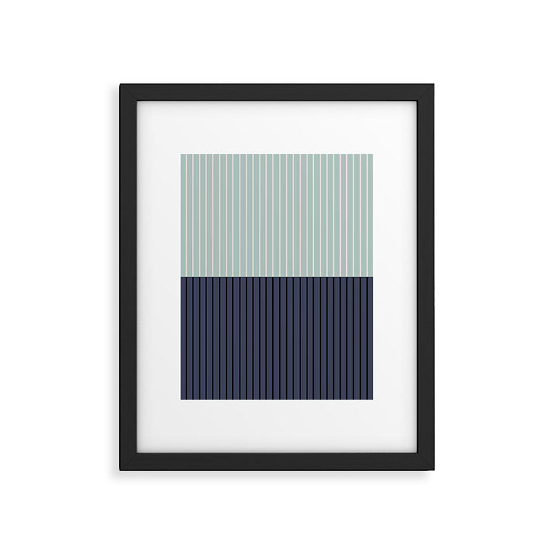 Color Block Lines XI Framed Art Print Gallery Image 4