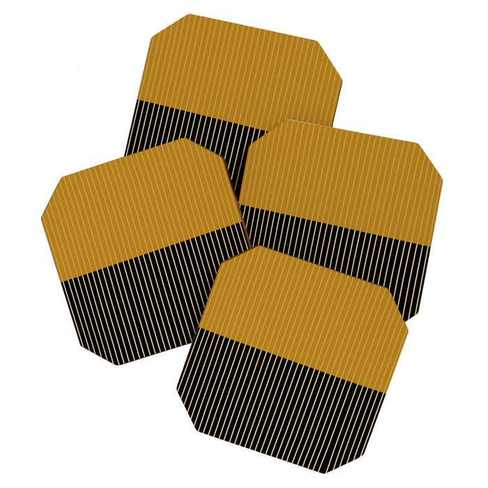 Color Block Lines XII Coaster Gallery Image 1