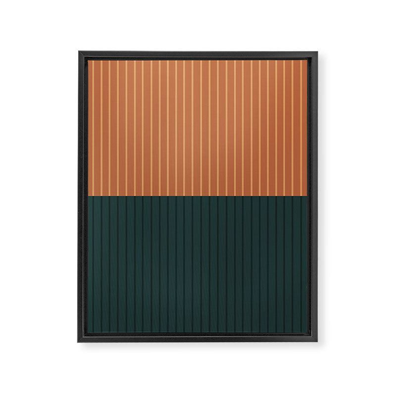 Color Block Lines XIX Framed Canvas Print Gallery Image 8