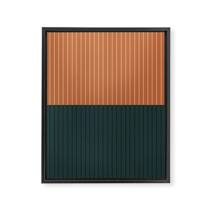 Color Block Lines XIX Framed Canvas Print Gallery Image 1