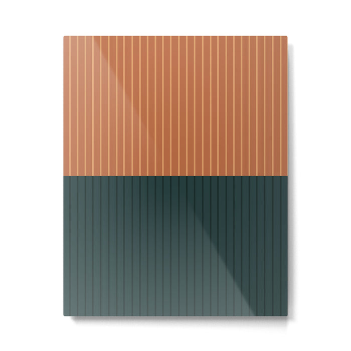 Color Block Lines XIX Metal Print Gallery Image 1