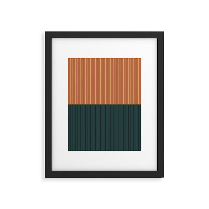 Color Block Lines XIX Framed Art Print Gallery Image 1