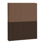 Color Block Lines XLI Dark Mocha Canvas Print Gallery Image 8