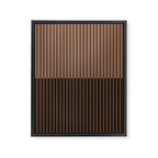 Color Block Lines XLI Dark Mocha Framed Canvas Print Gallery Image 8