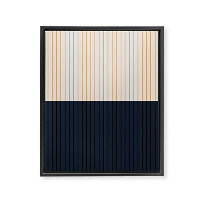 Color Block Lines XLI Framed Canvas Print Gallery Image 1