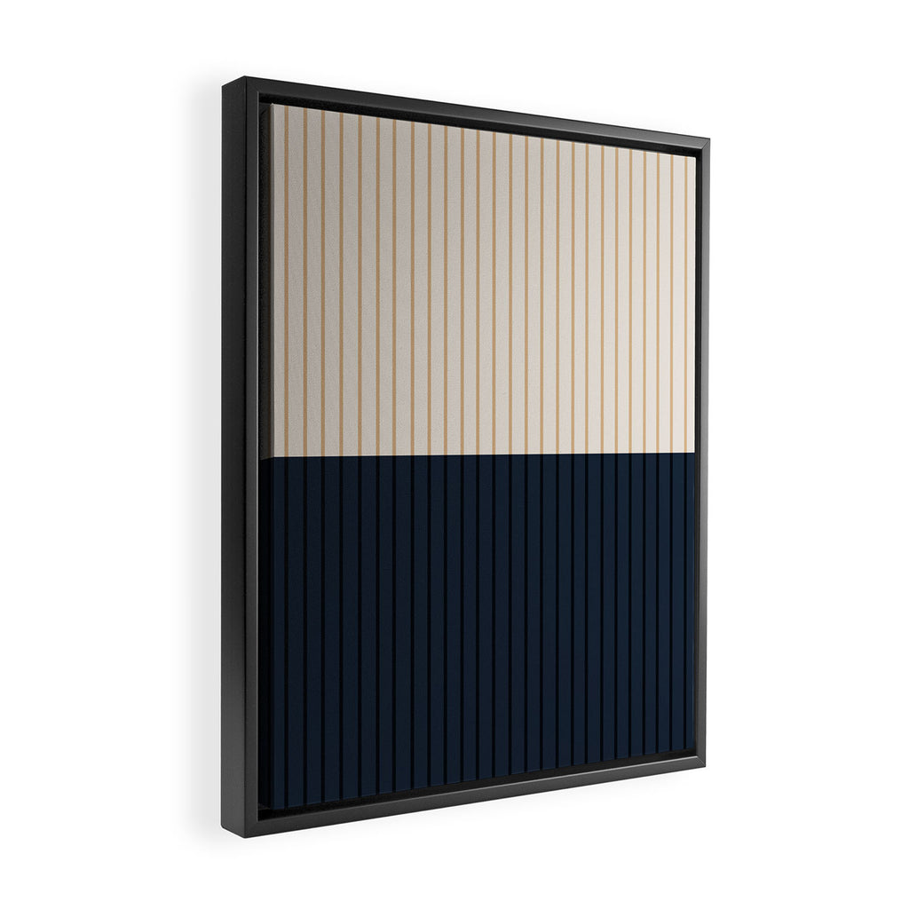 Color Block Lines XLI Framed Canvas Print Gallery Image 2