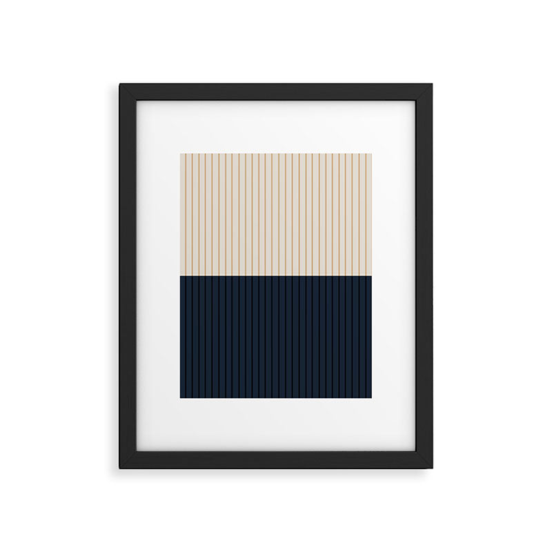 Color Block Lines XLI Framed Art Print Gallery Image 6