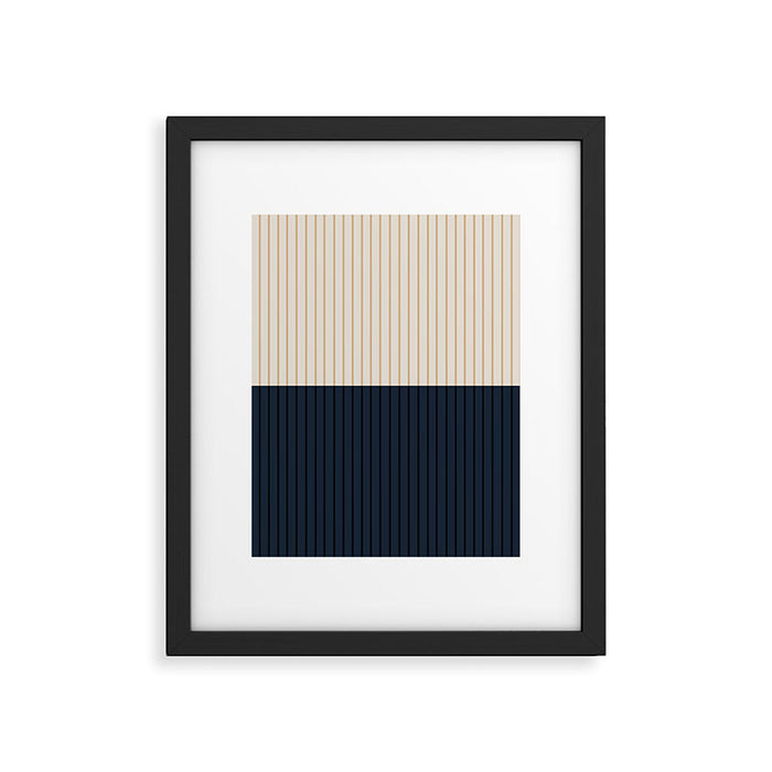 Color Block Lines XLI Framed Art Print Gallery Image 1