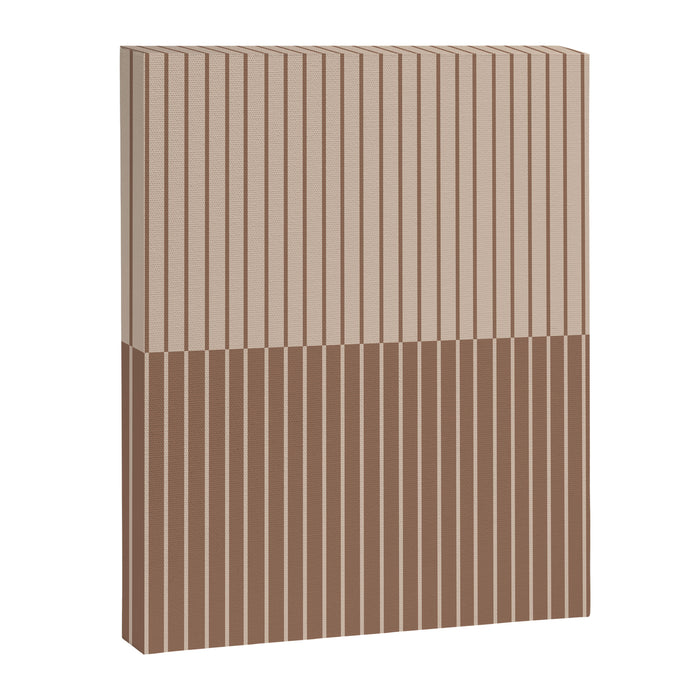 Color Block Lines XLII Coffee Creme Canvas Print Gallery Image 1