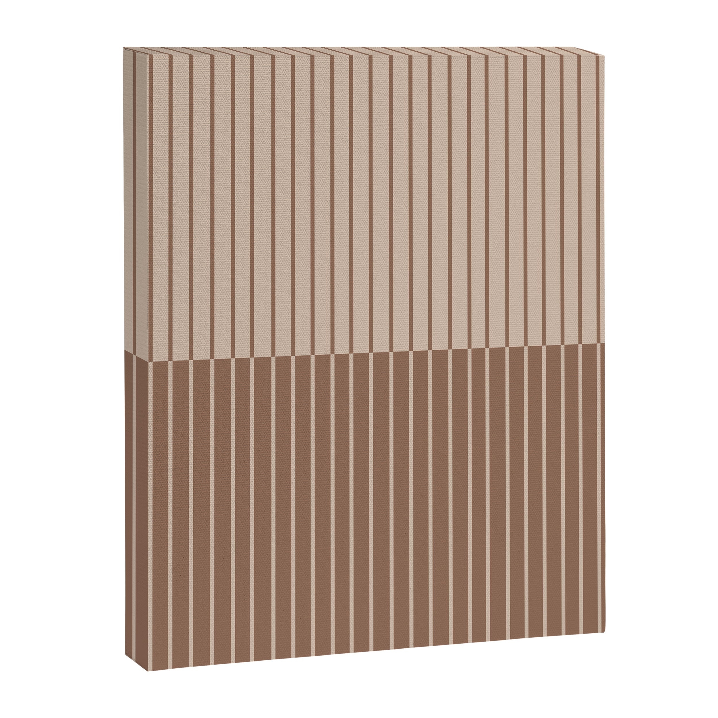 Color Block Lines XLII Coffee Creme Canvas Print Gallery Image 8
