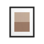 Color Block Lines XLII Coffee Creme Framed Art Print Gallery Image 6