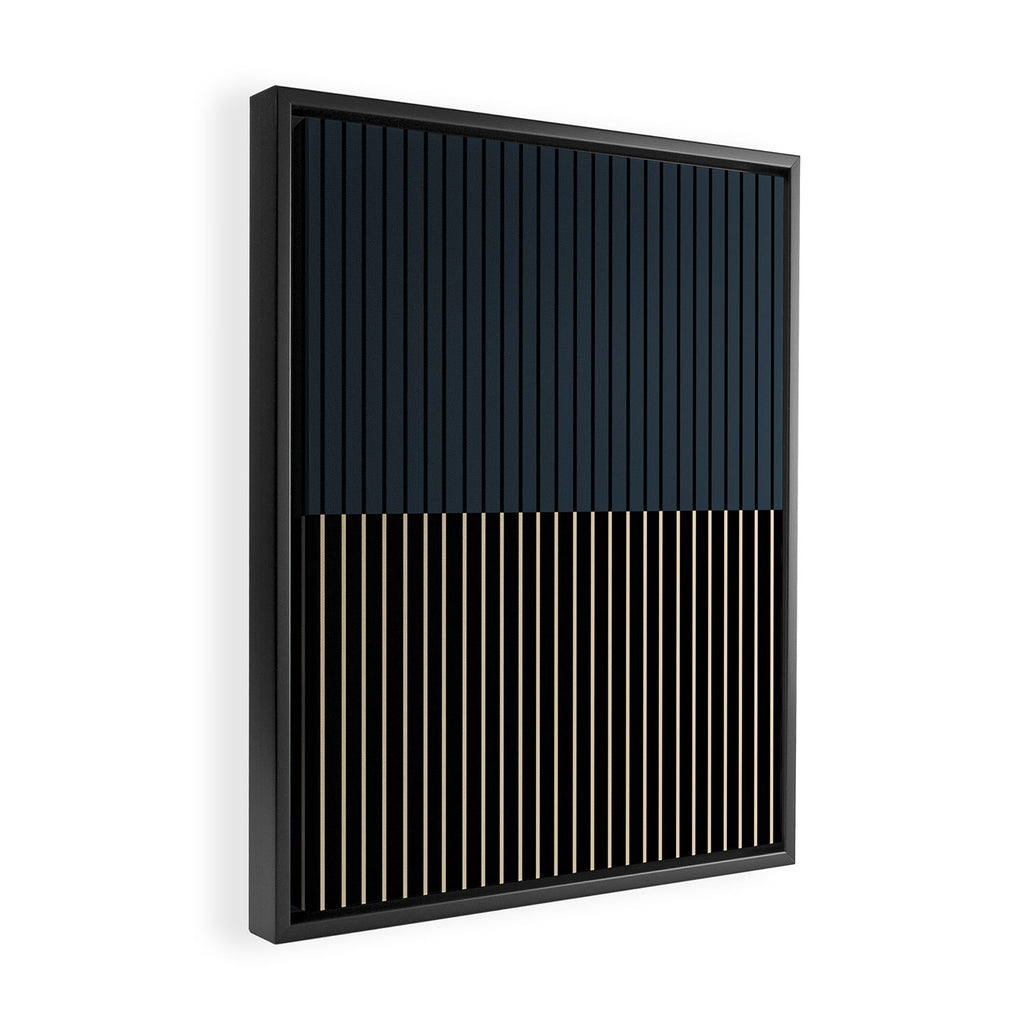 Color Block Lines XVII Framed Canvas Print Gallery Image 2