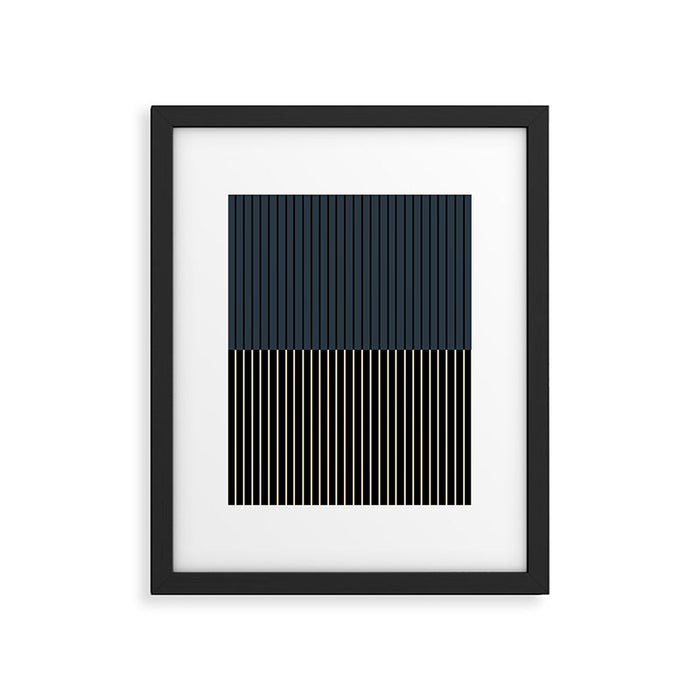 Color Block Lines XVII Framed Art Print Gallery Image 1